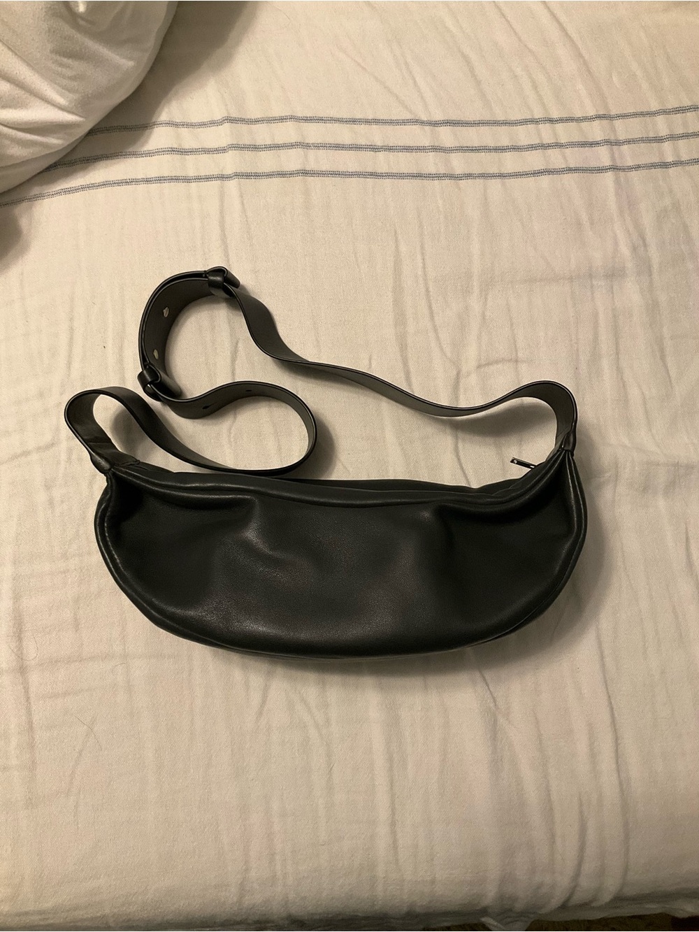 RARE COS Swing Black Leather Crossbody Bag